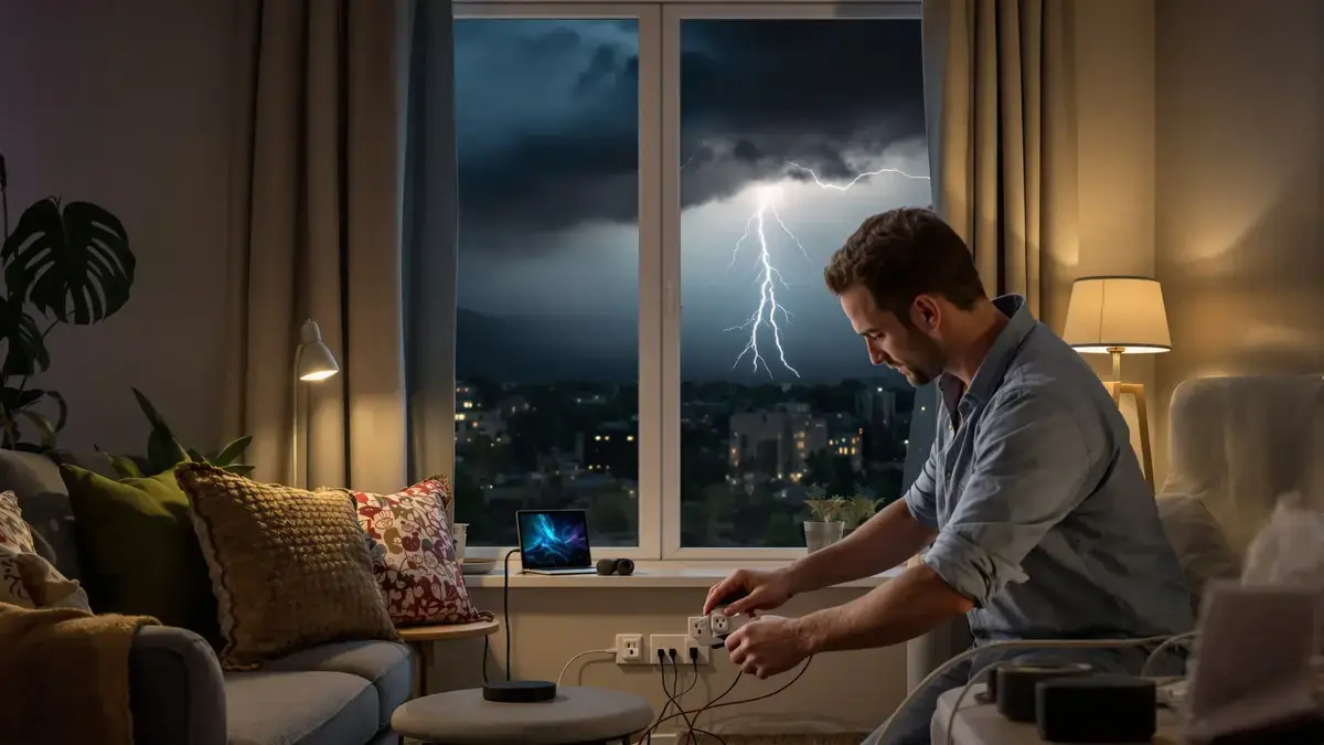 Apparaten die u tijdens een onweer thuis moet loskoppelen: wat u niet weet kan u verrassen