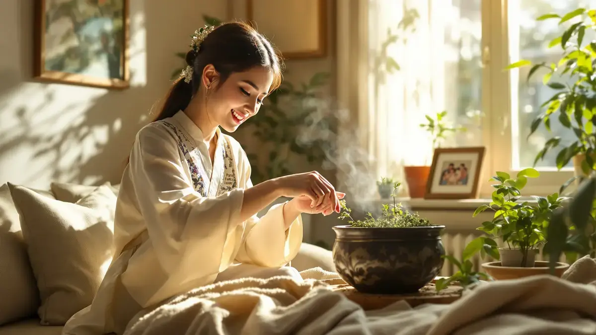 Een door vroegere generaties geërfd gebaar parfumeert het huis op natuurlijke wijze