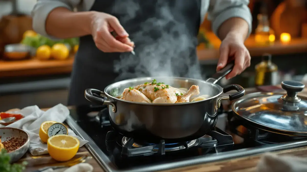 Een eenvoudige techniek garandeert dat gevogelte altijd mals blijft tijdens het garen