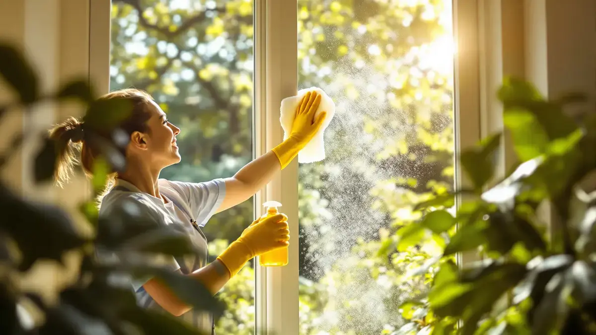 Honing maakt ramen schoon zonder zichtbare strepen achter te laten.