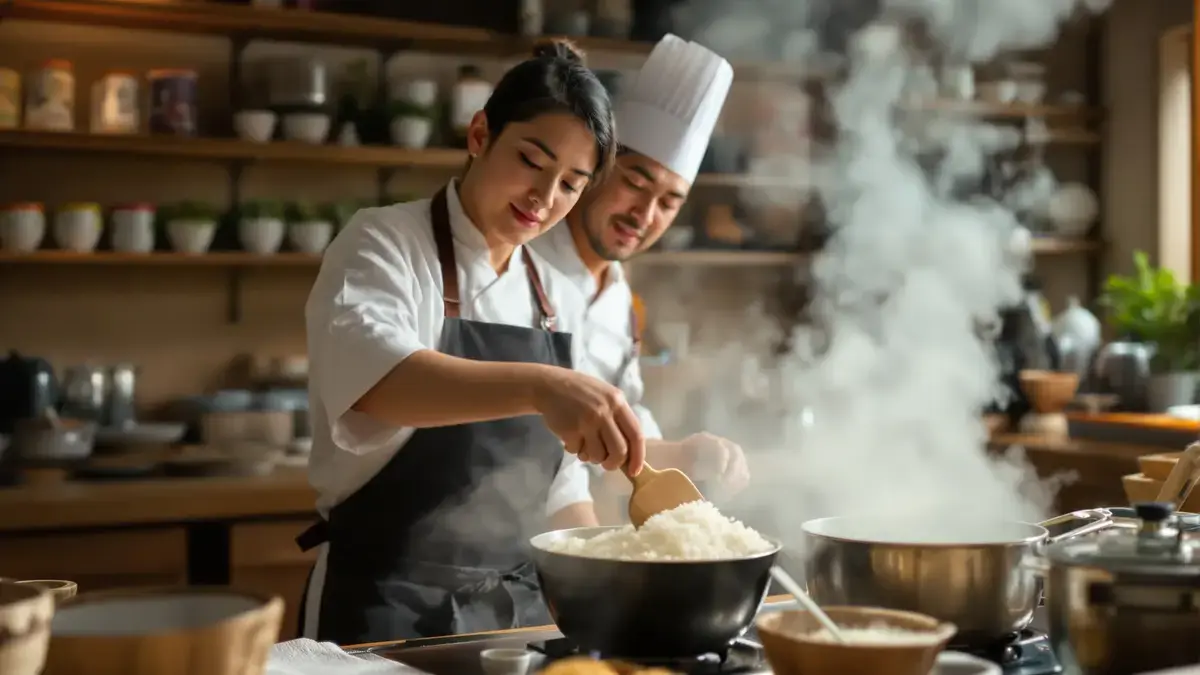 Het geheim van Japanse chef-koks om rijst luchtiger te krijgen zonder rijstkoker