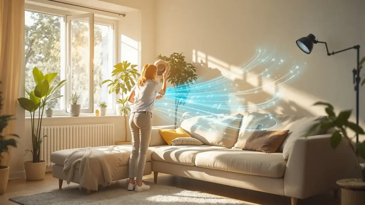 Het verplaatsen van meubels beïnvloedt de luchtcirculatie en de warmtebeleving