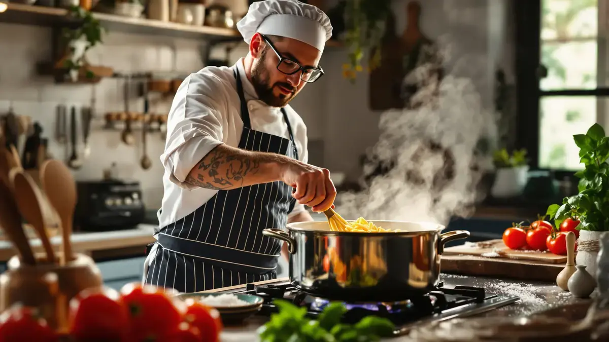 Plakkerige pasta: het geheim van Italiaanse koks zonder olie of boter