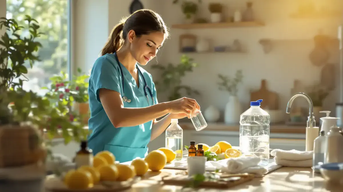 Werkblad: de tip van verpleegkundigen om het natuurlijk te ontsmetten