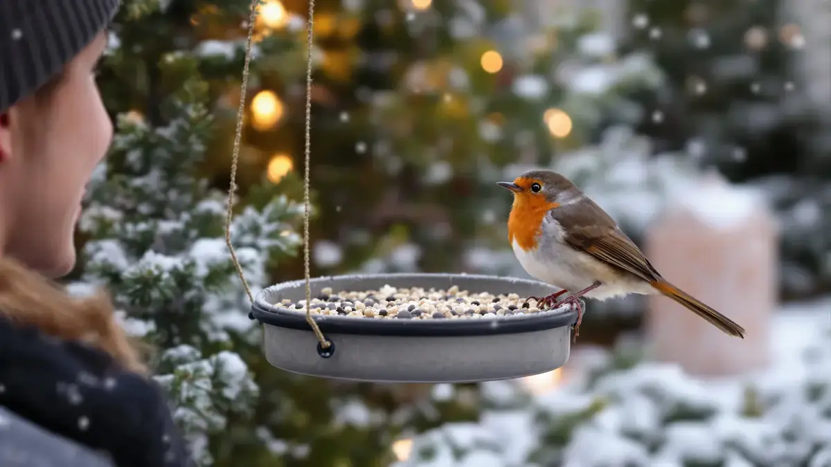 Zelfs in de winter kan deze vogel, symbool van Kerstmis, in uw tuin komen, maar alleen onder één strikte voorwaarde