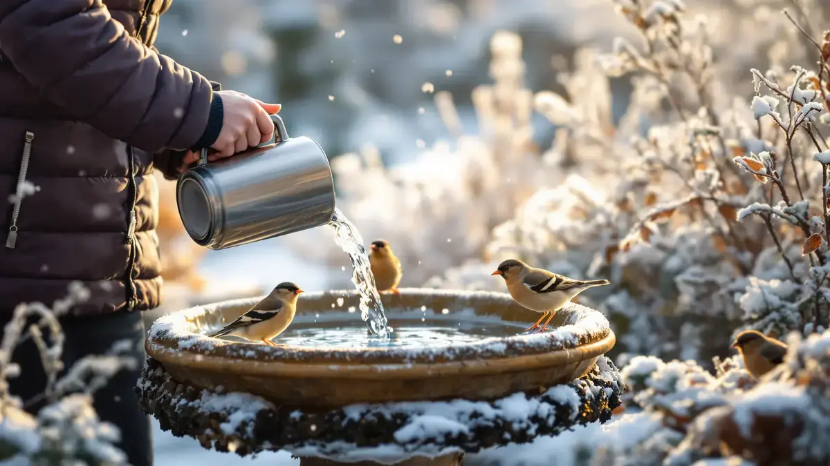 Als het water bevriest, wordt deze gratis tip van levensbelang voor de tuinvogels