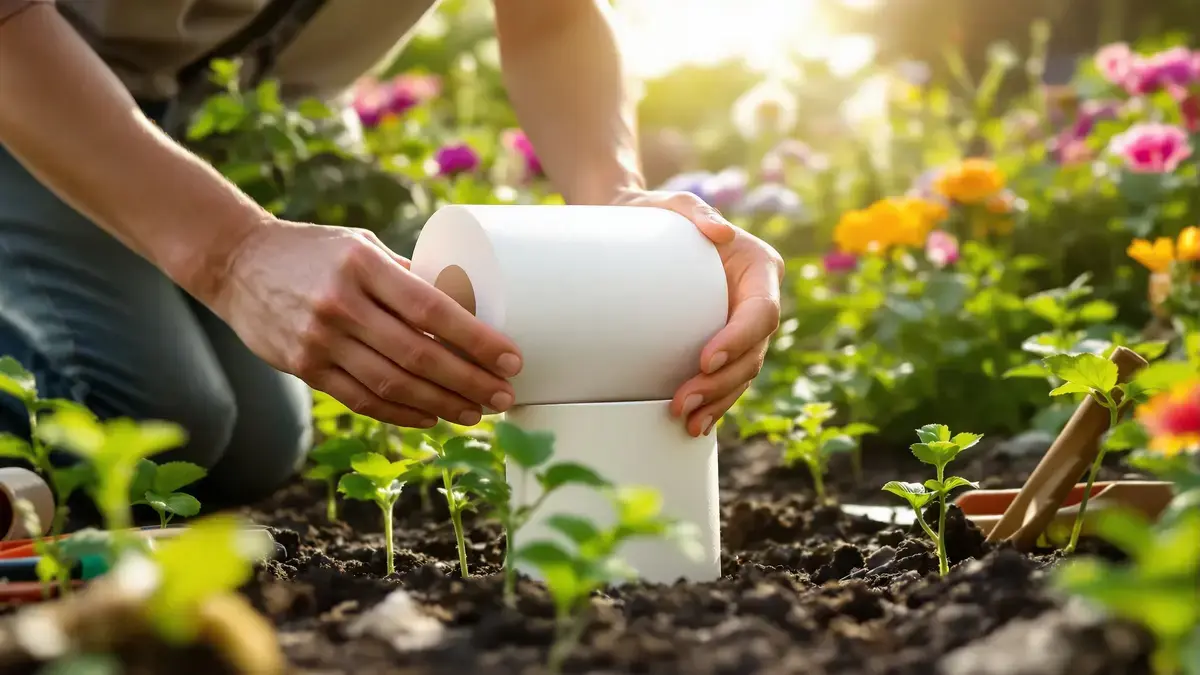 Een eenvoudige wc-rol volstaat om de groei van planten te stimuleren