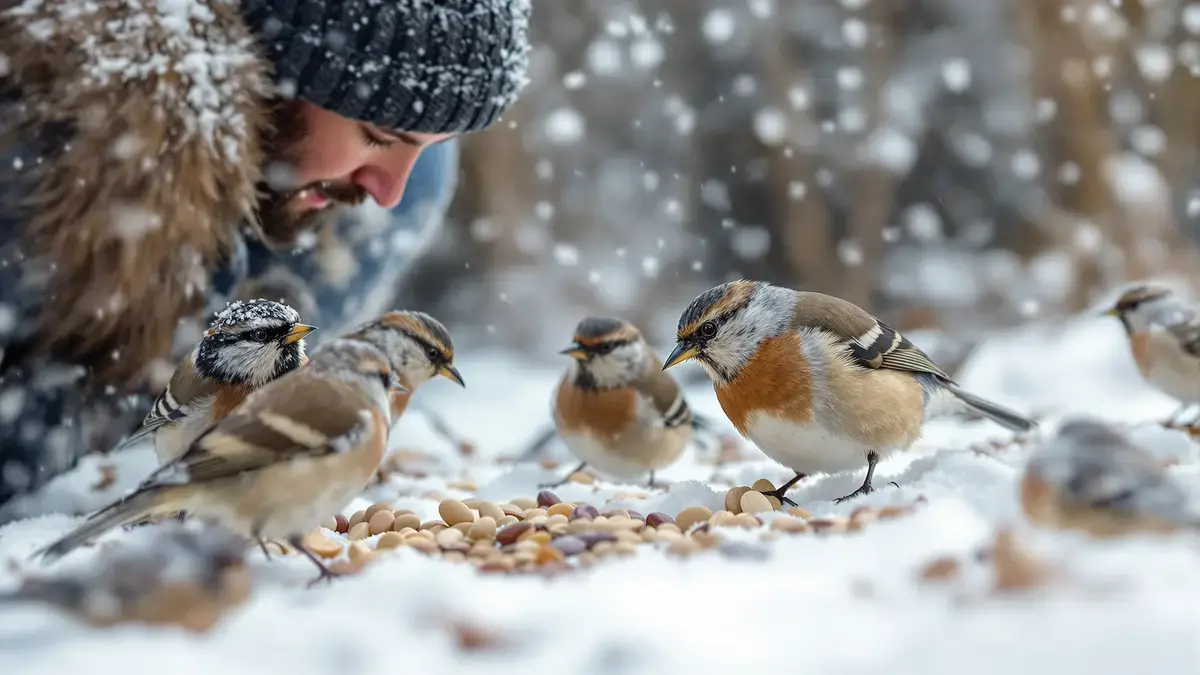 In de winter kan alledaags voedsel een cruciale rol spelen voor het overleven van vogels