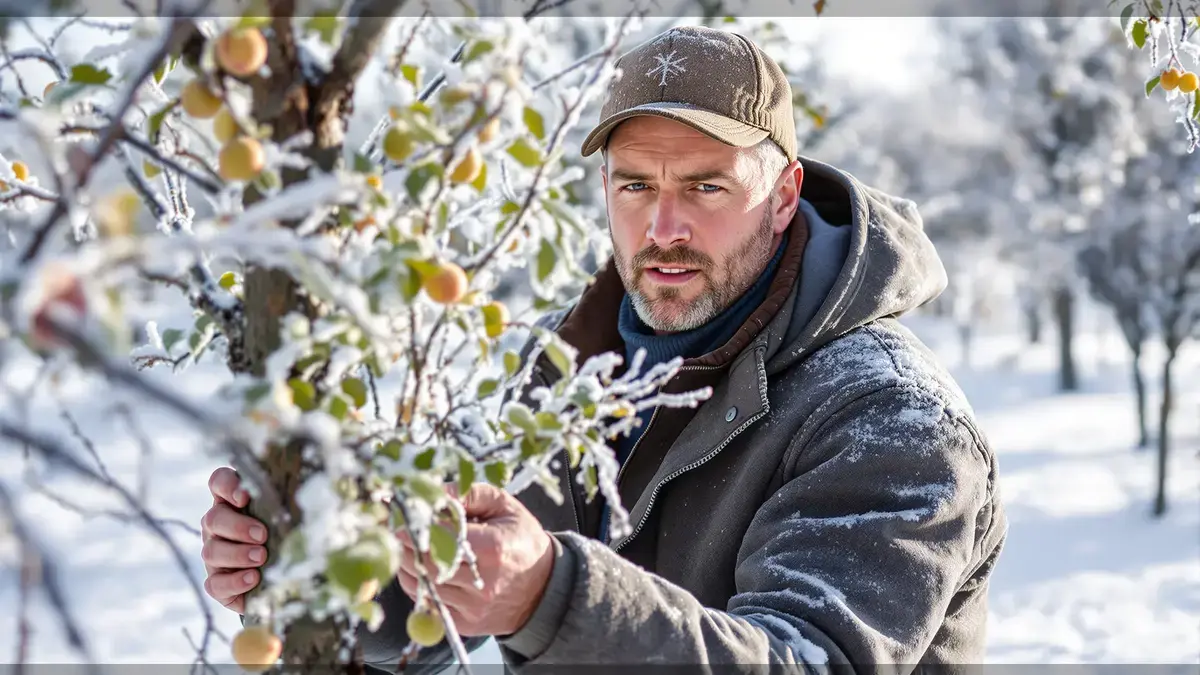 Discrete tekenen op fruitbomen in de winter kunnen een rampzalig seizoen aankondigen als ze genegeerd worden