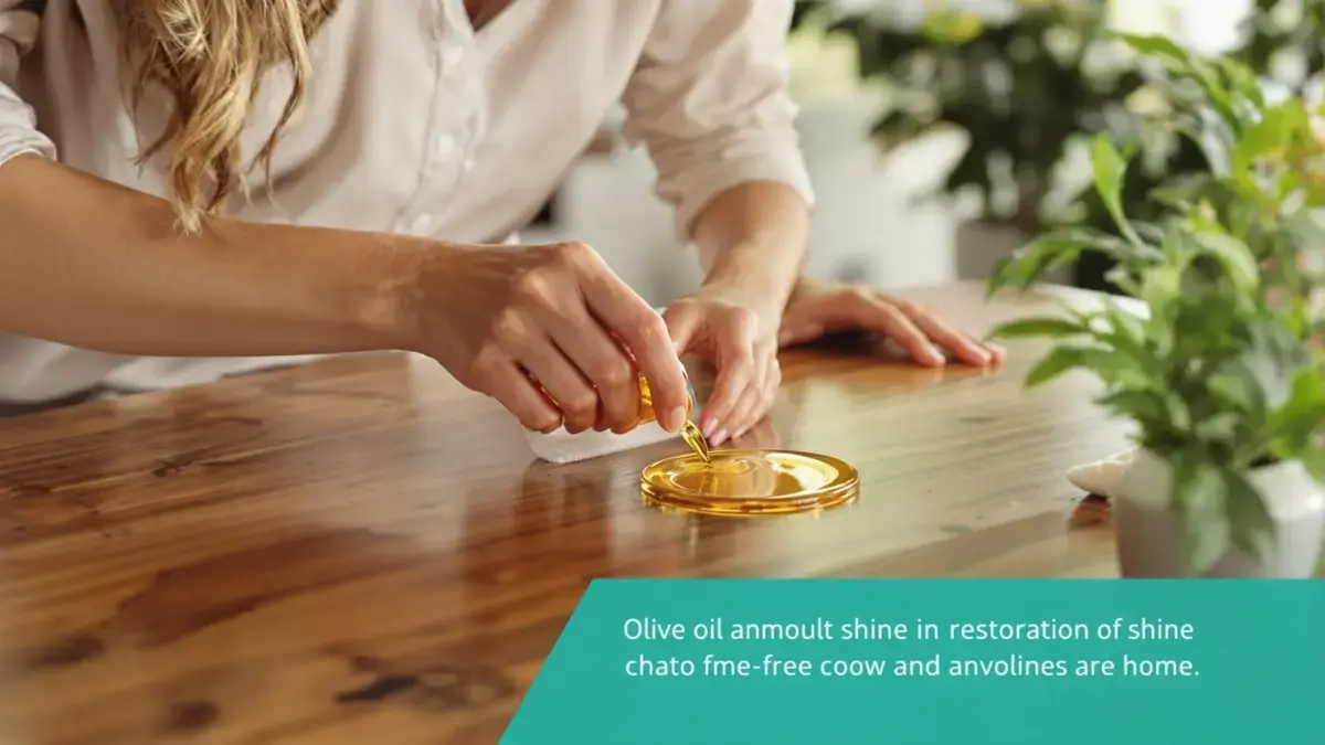 Doffe meubels: olijfolie geeft ze in enkele seconden weer glans