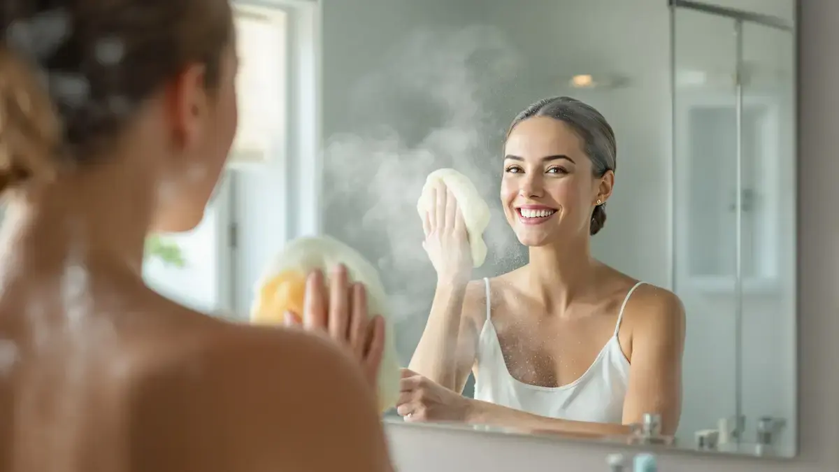 Een eenvoudige methode voorkomt dat de spiegel na het douchen langdurig beslaat