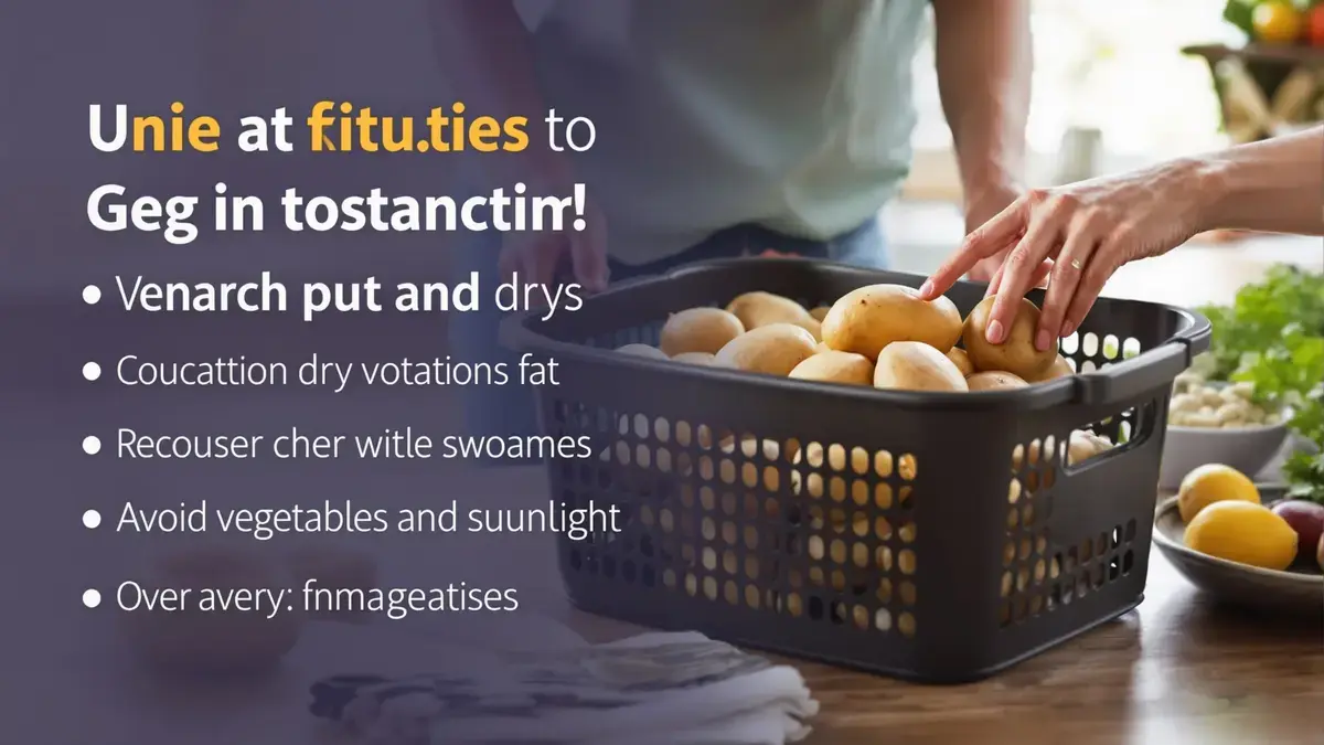 Een eenvoudige wijziging in de manier van bewaren voorkomt dat aardappelen in een appartement gaan kiemen