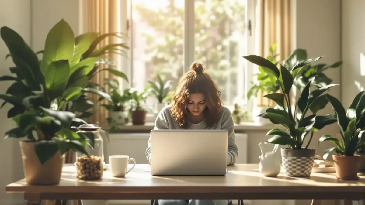 Sommige volgens feng shui geplaatste planten worden geassocieerd met een betere werkdynamiek thuis