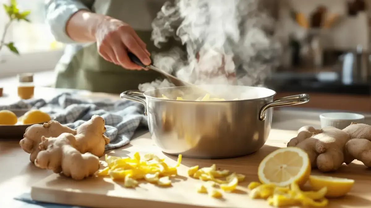 Gekookte citroenschillen en gember: dit thuisritueel met minder bekende toepassingen