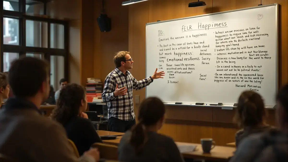 De Harvard-hoogleraar over geluk onthult de sleutel die hem uit de existentiële leegte heeft gehaald