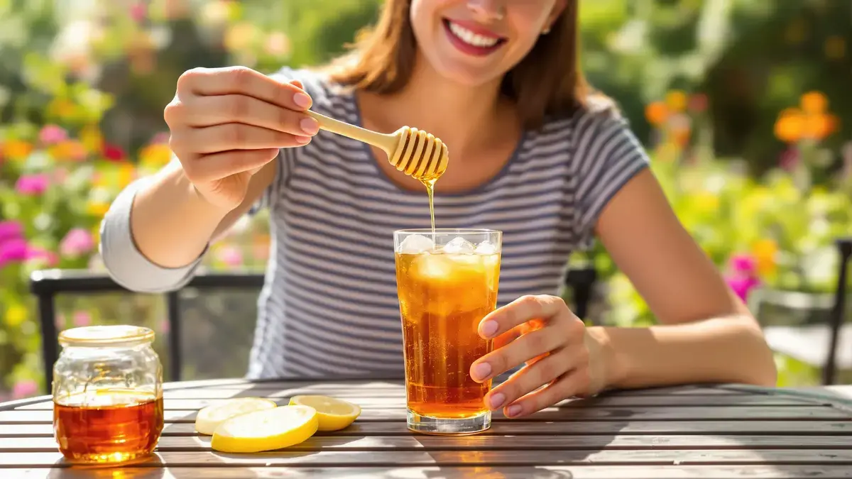 Waarom verbetert honing de smaak van ijsthee meer dan gewone suiker