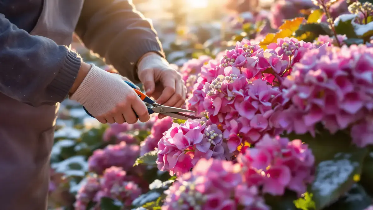 Een ingreep in januari rond de hortensia’s kan de kleur van de bloemen in het voorjaar blijvend veranderen