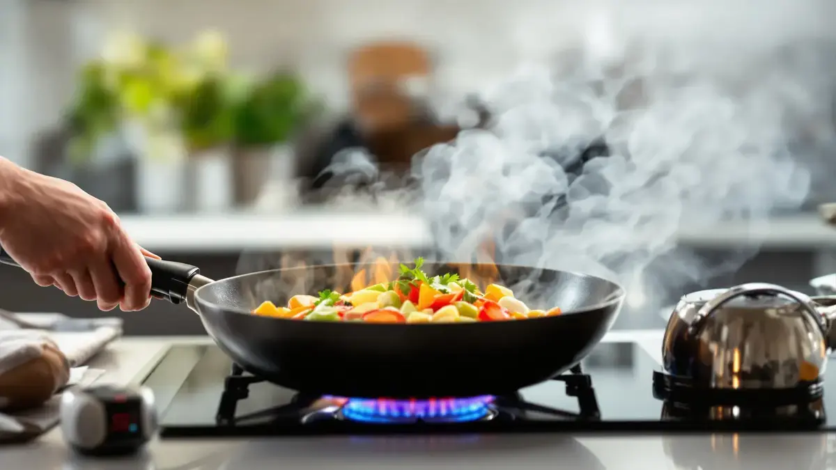 Deze kooktechniek voorkomt dat eten aanbakt, zelfs als je aandacht verslapt.