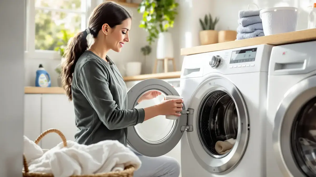 Een kopje in de trommel: waarom deze eenvoudige tip de wasmachine echt ontkalkt