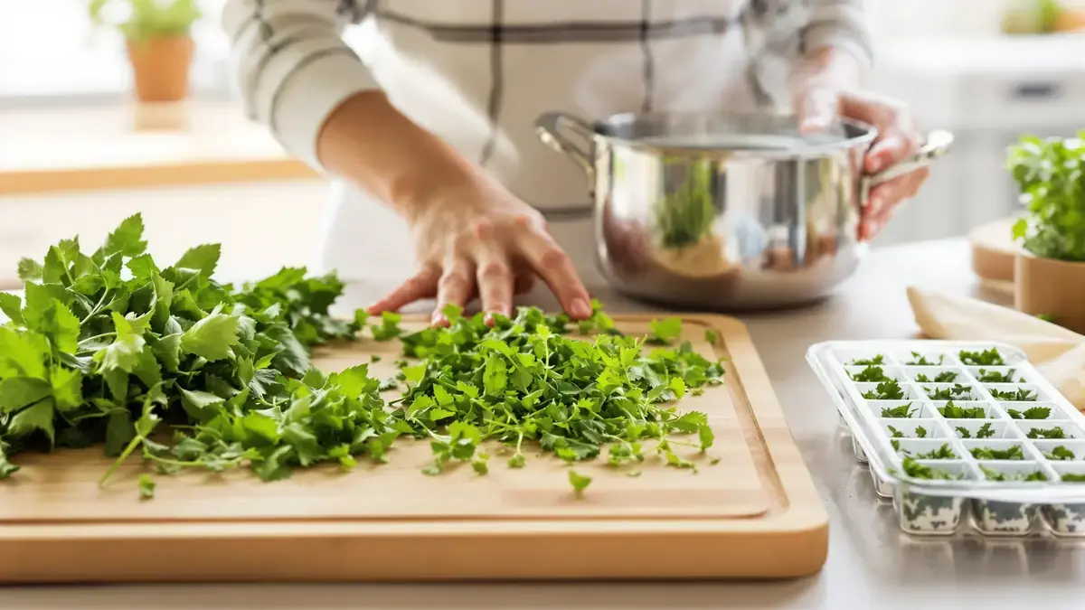 Verse kruiden langer bewaren wordt mogelijk dankzij een eenvoudige methode met de vriezer