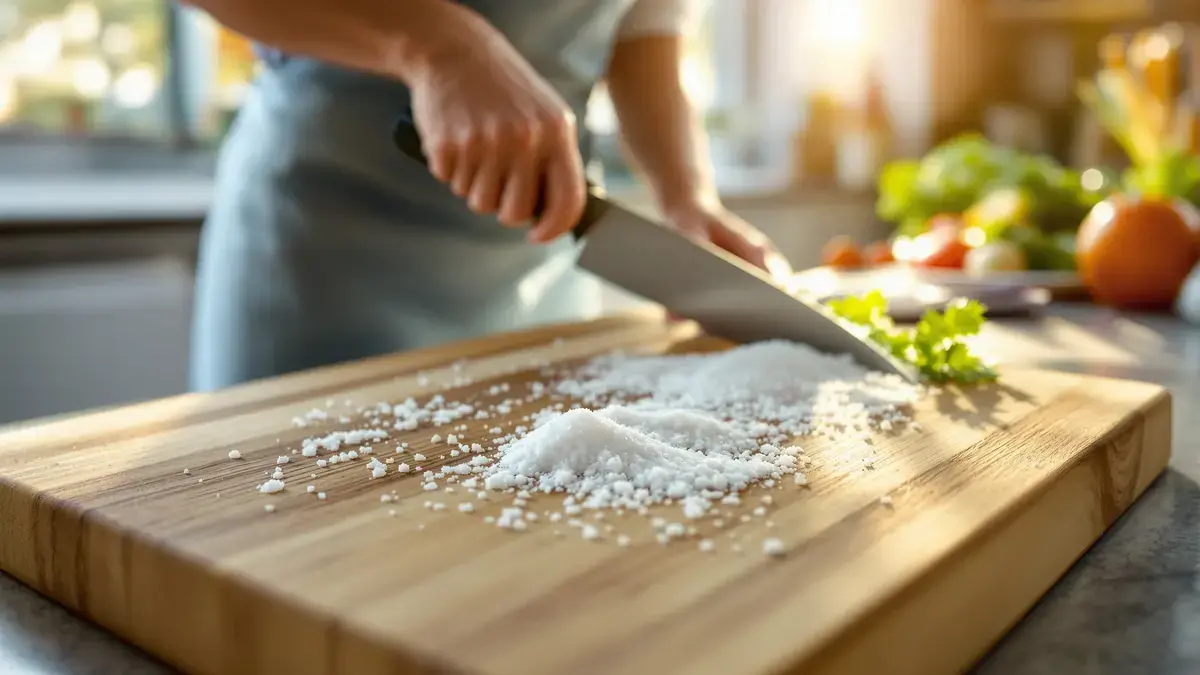 Snijplanken: zout verwijdert bacteriën effectiever dan vaak wordt gedacht