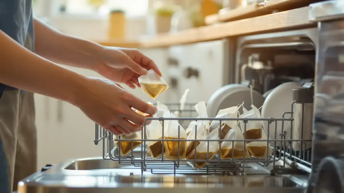 Gooi je theezakjes niet meer weg: ze onthullen een verbazingwekkend gebruik voor een glanzende vaatwasser