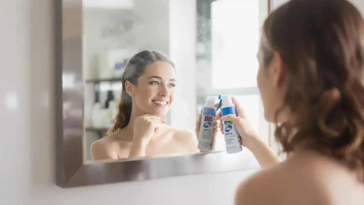 Twee seconden volstaan om te voorkomen dat de spiegel na het douchen langdurig beslaat