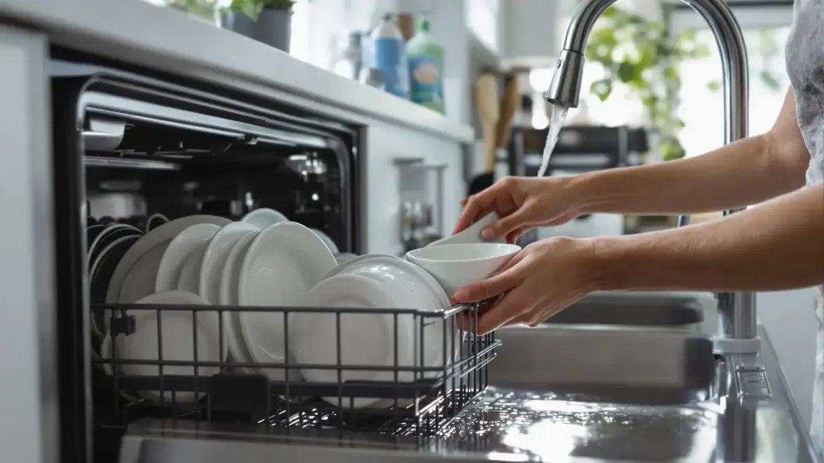 Het voorspoelen van je vaat voordat je het in de vaatwasser zet is een schijnbaar goed idee dat water verspilt en de efficiëntie vermindert