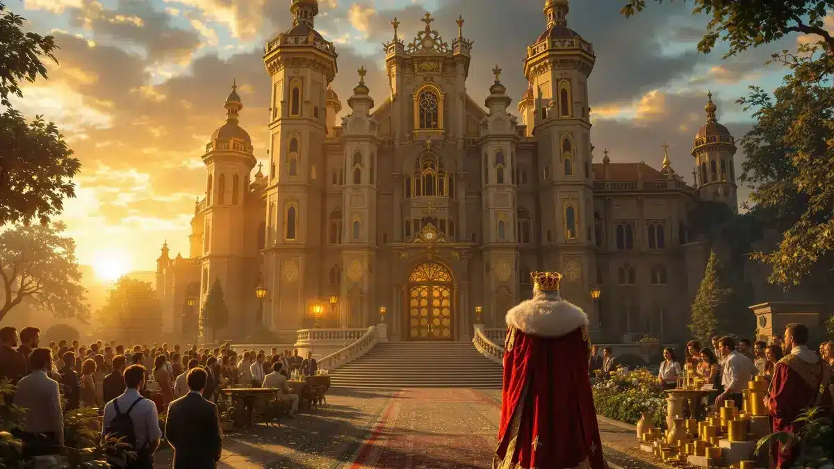 Een vorst bezit een fortuin zo immens dat het de verbeelding te boven gaat en zijn rijk intrigeert zelfs economen