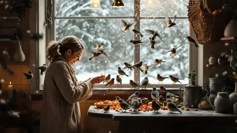 In de winter beschermt dit vergeten afval uit de koelkast vogels beter dan industriële voederhuisjes